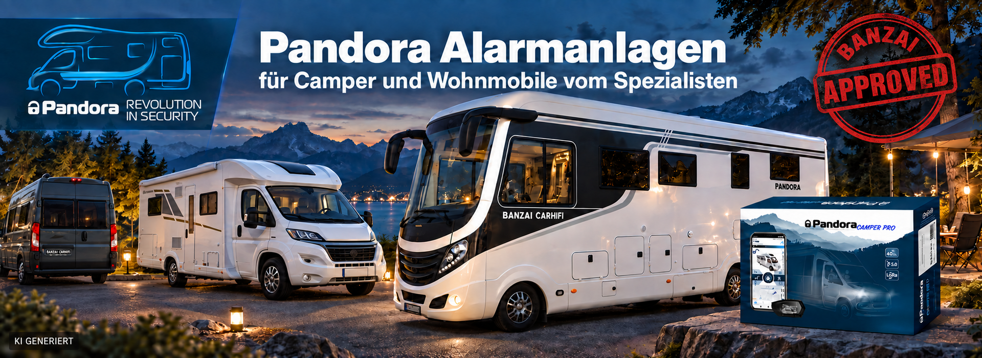 Pandora Wohnmobil Alarmanlage einbauen lassen